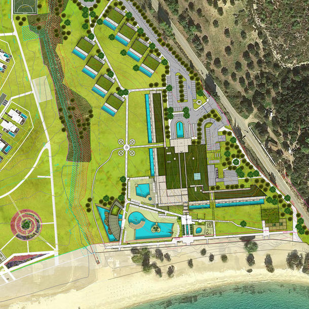 5 Star Hotel, Halkidiki, Site Plan